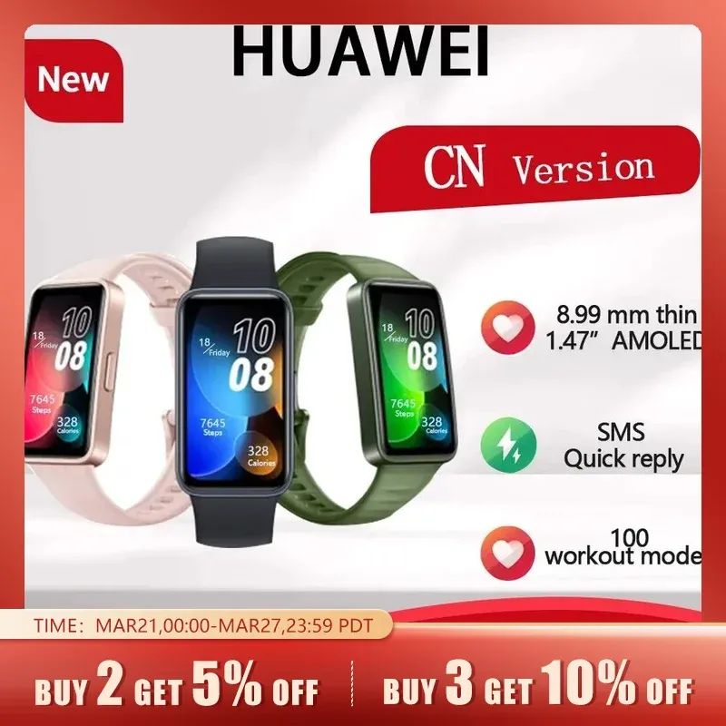 [Taxa Inclusas] Smartband Huawei Band 8